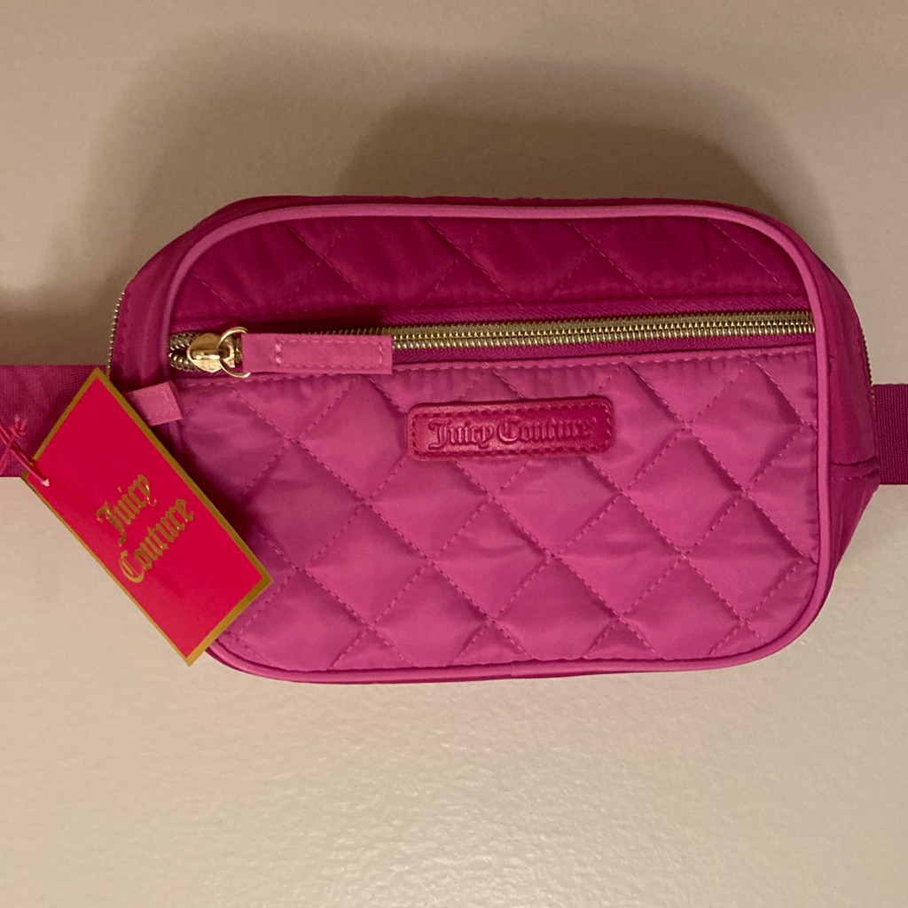 Juicy Couture Pink Quilted Belt Bag